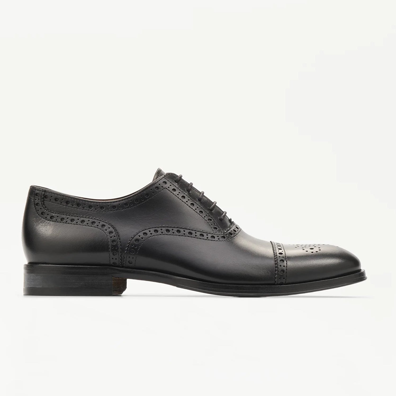 LOTTUSSE Oxford Puntera Recta Lenox PIEL Negro: noir chaussures pour homme