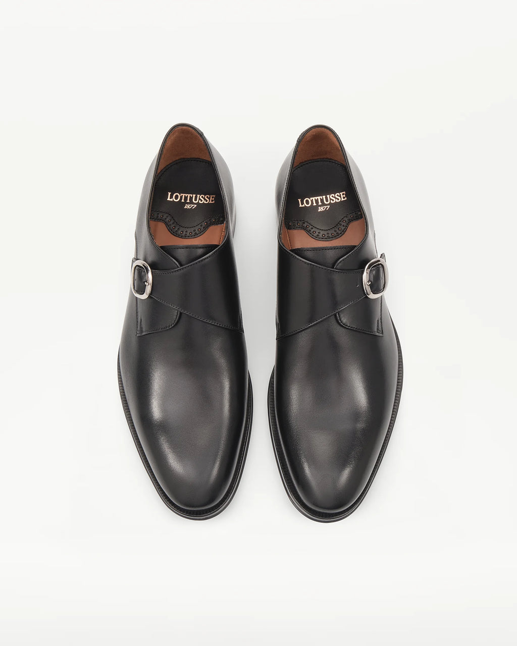 LOTTUSSE Zapatos Hebilla Lenox PIEL Negro: чорний взуття для чоловіків