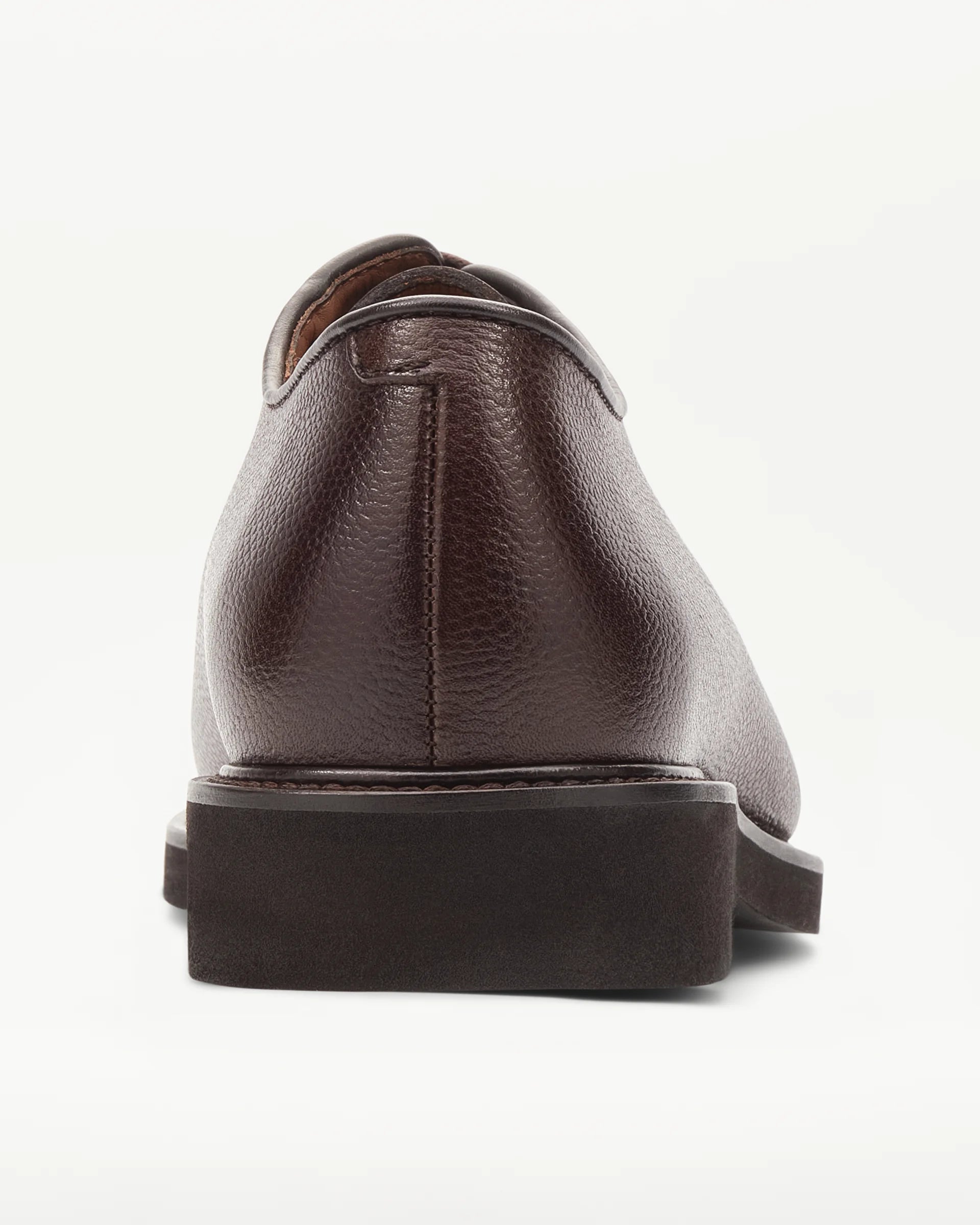 LOTTUSSE Derby con Textura de Grano MOCA: brown shoes for men