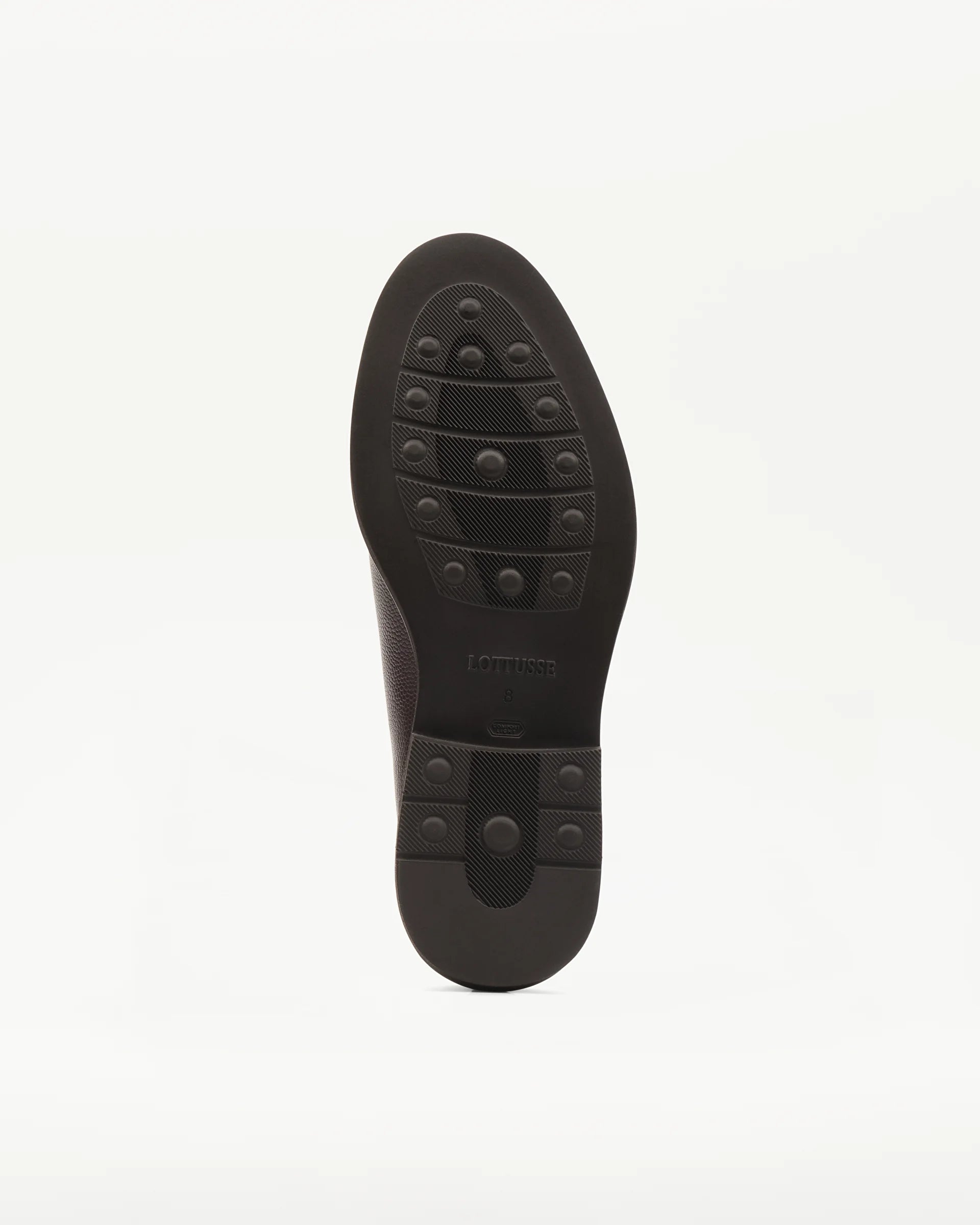 LOTTUSSE Derby con Textura de Grano MOCA: ブラウン シューズ メンズ