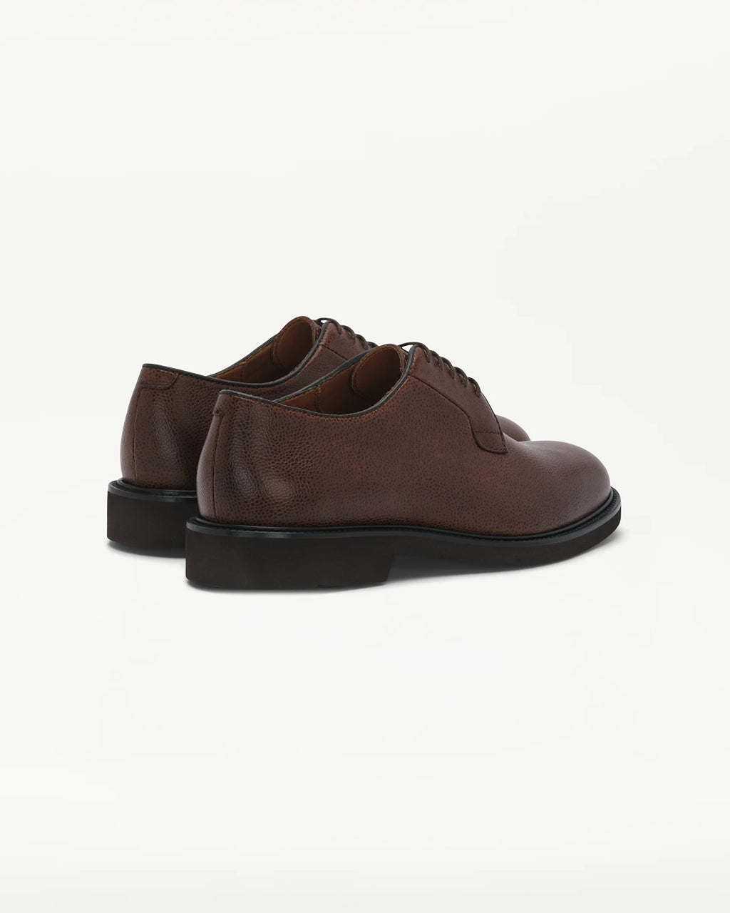 LOTTUSSE Derby con Textura de Grano MOCA: ブラウン シューズ メンズ