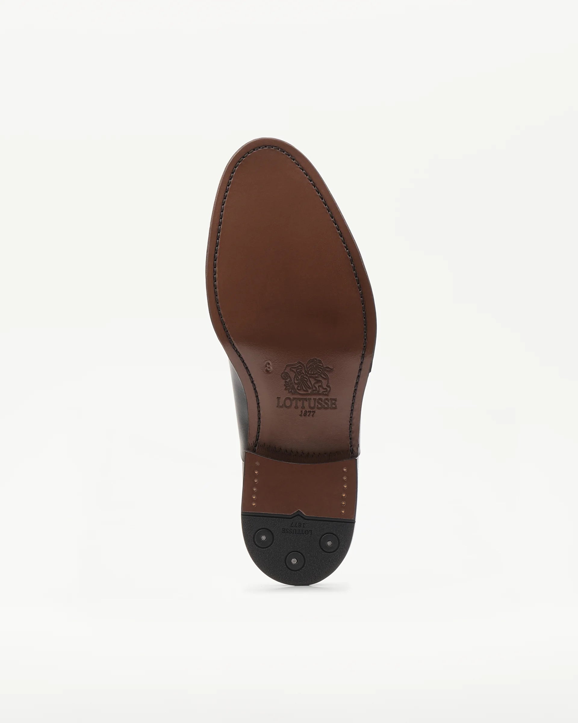 LOTTUSSE Oxford Puntera Recta Premium PIEL Negro: zwart schoenen voor heren