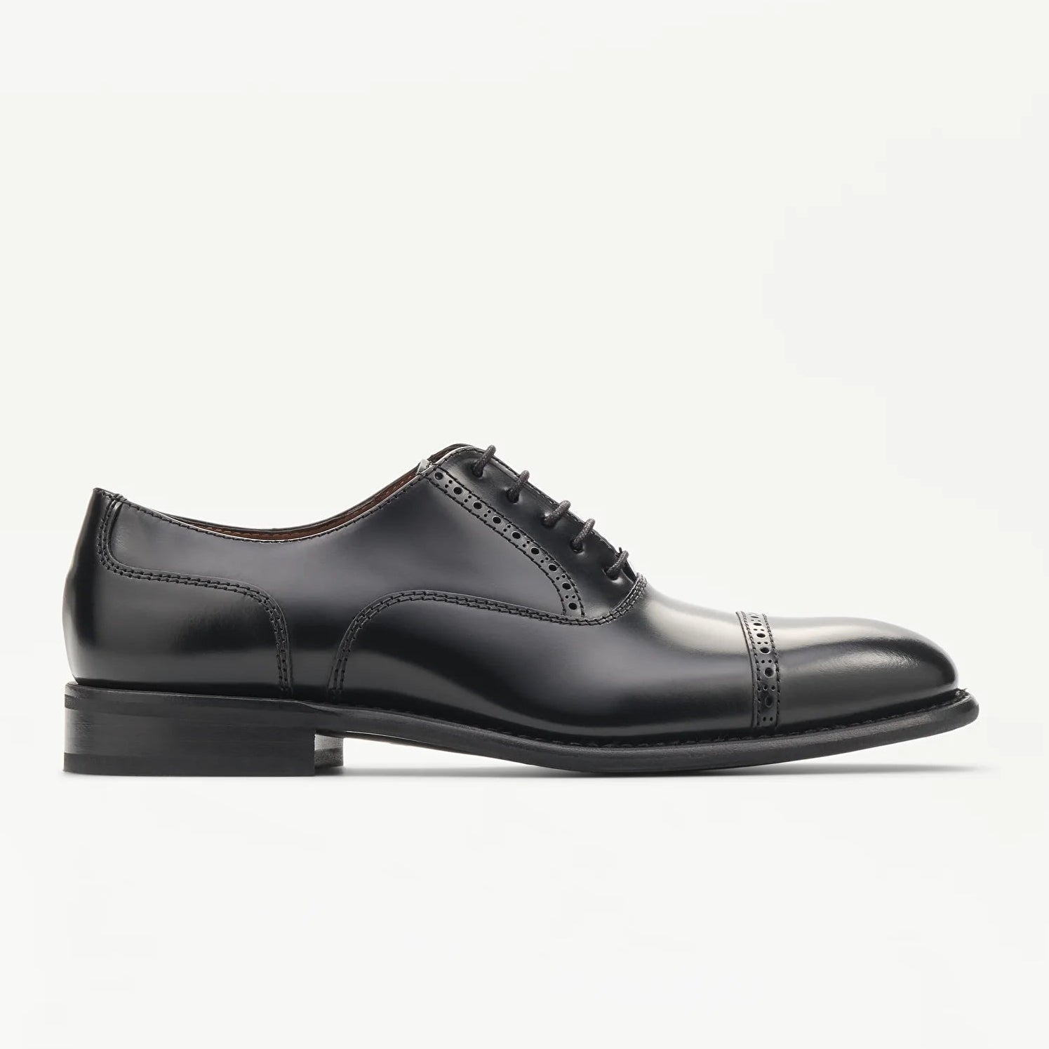 LOTTUSSE Oxford Preston de PIEL Negro: negre sabates per a home
