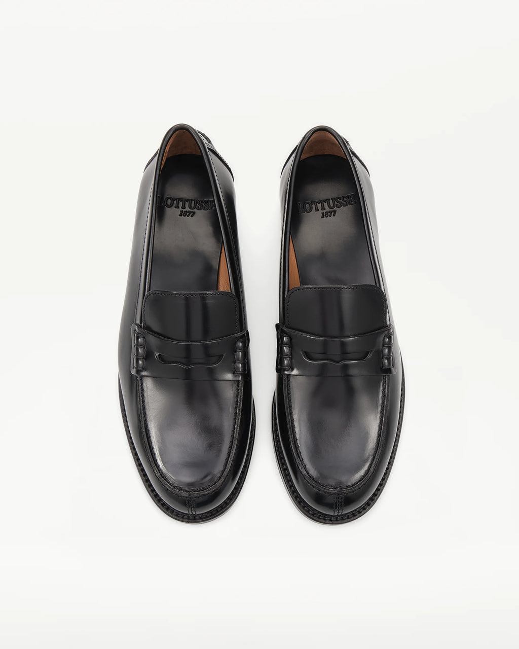 LOTTUSSE Mocasín Banda Chris PIEL Negro: noir mocassins pour femme