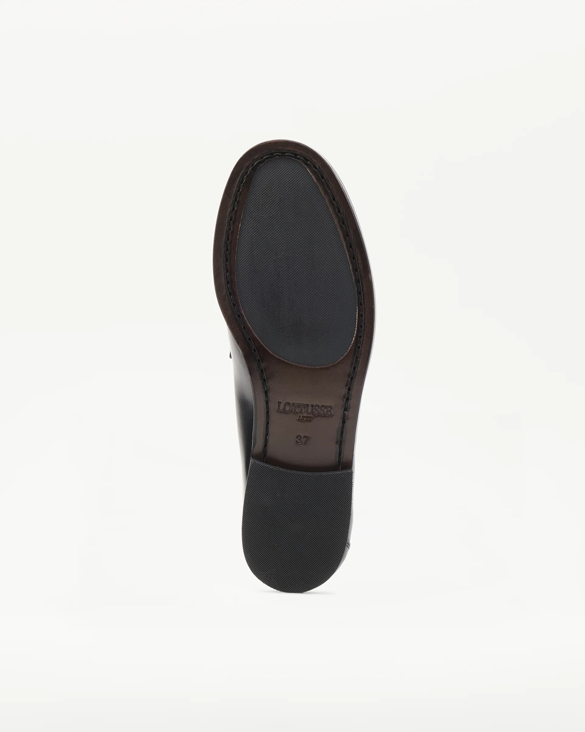 LOTTUSSE Mocasín Banda Chris PIEL Negro: noir mocassins pour femme