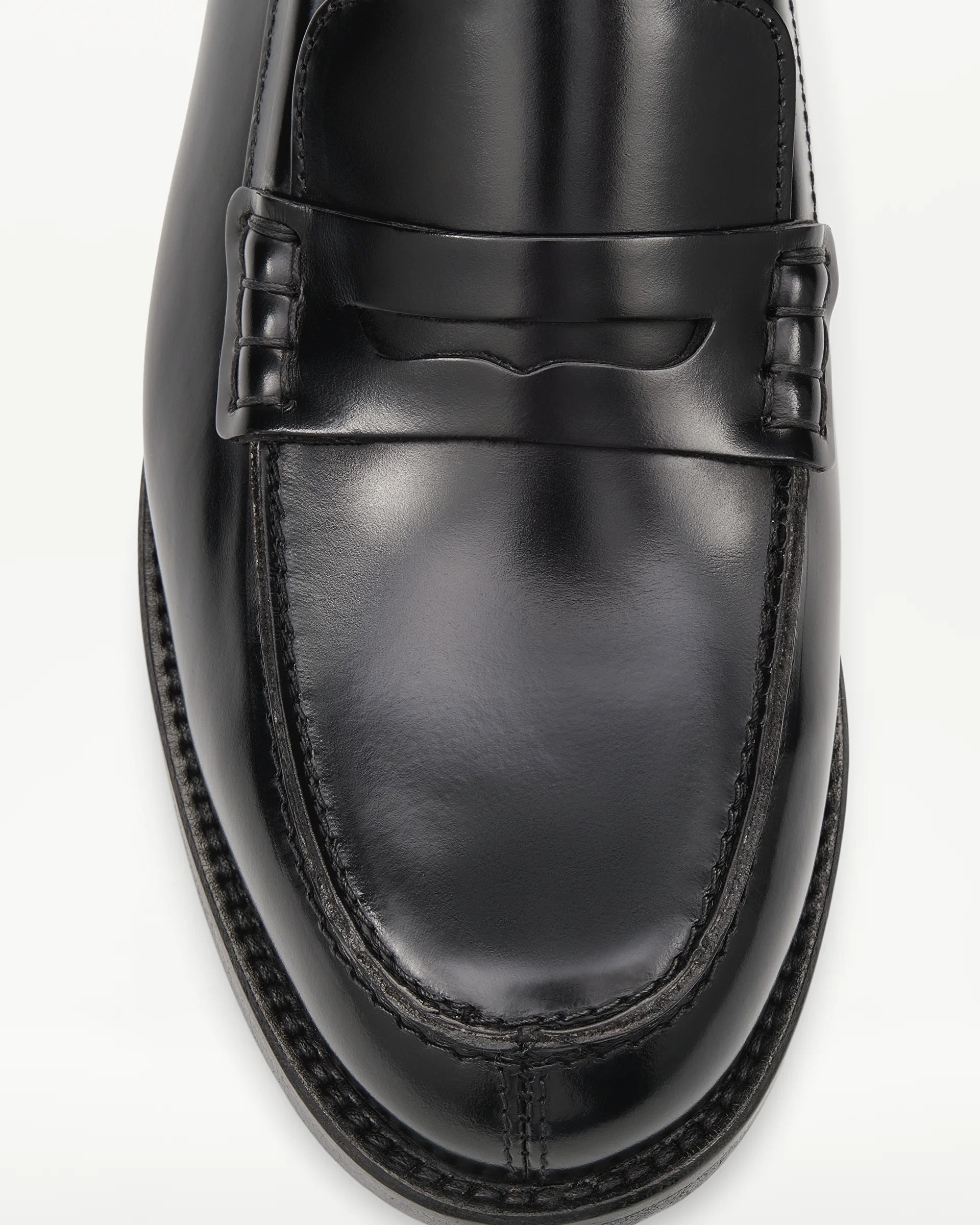 LOTTUSSE Mocasín Banda Chris PIEL Negro: black loafers for women