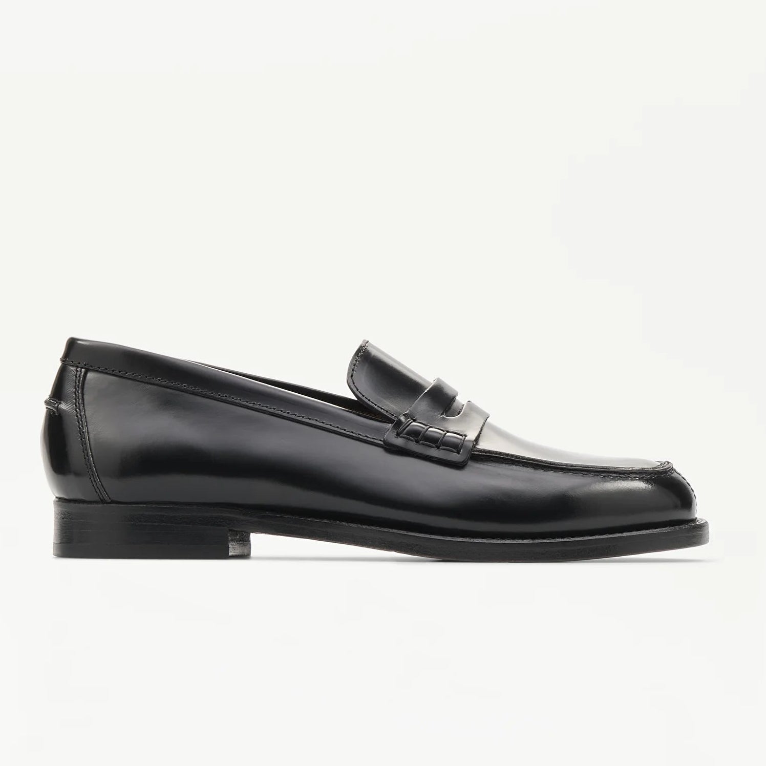 LOTTUSSE Mocasín Banda Chris PIEL Negro: black loafers for women