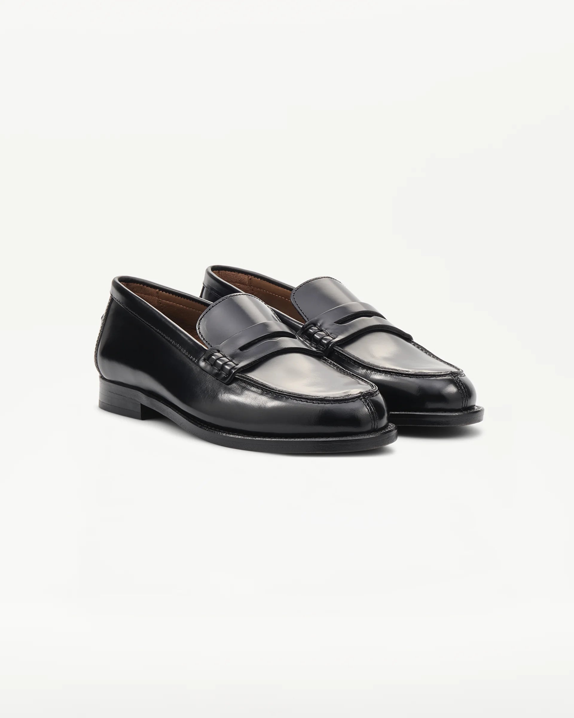 LOTTUSSE Mocasín Banda Chris PIEL Negro: black loafers for women