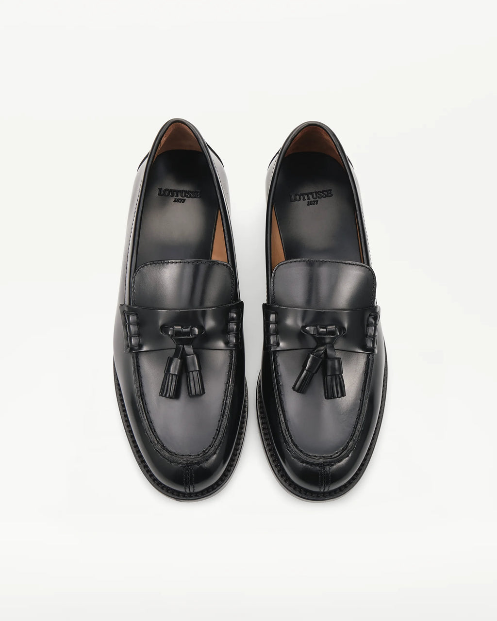 LOTTUSSE Mocasines Pulidos Negro: czarny mokasyny dla kobiet