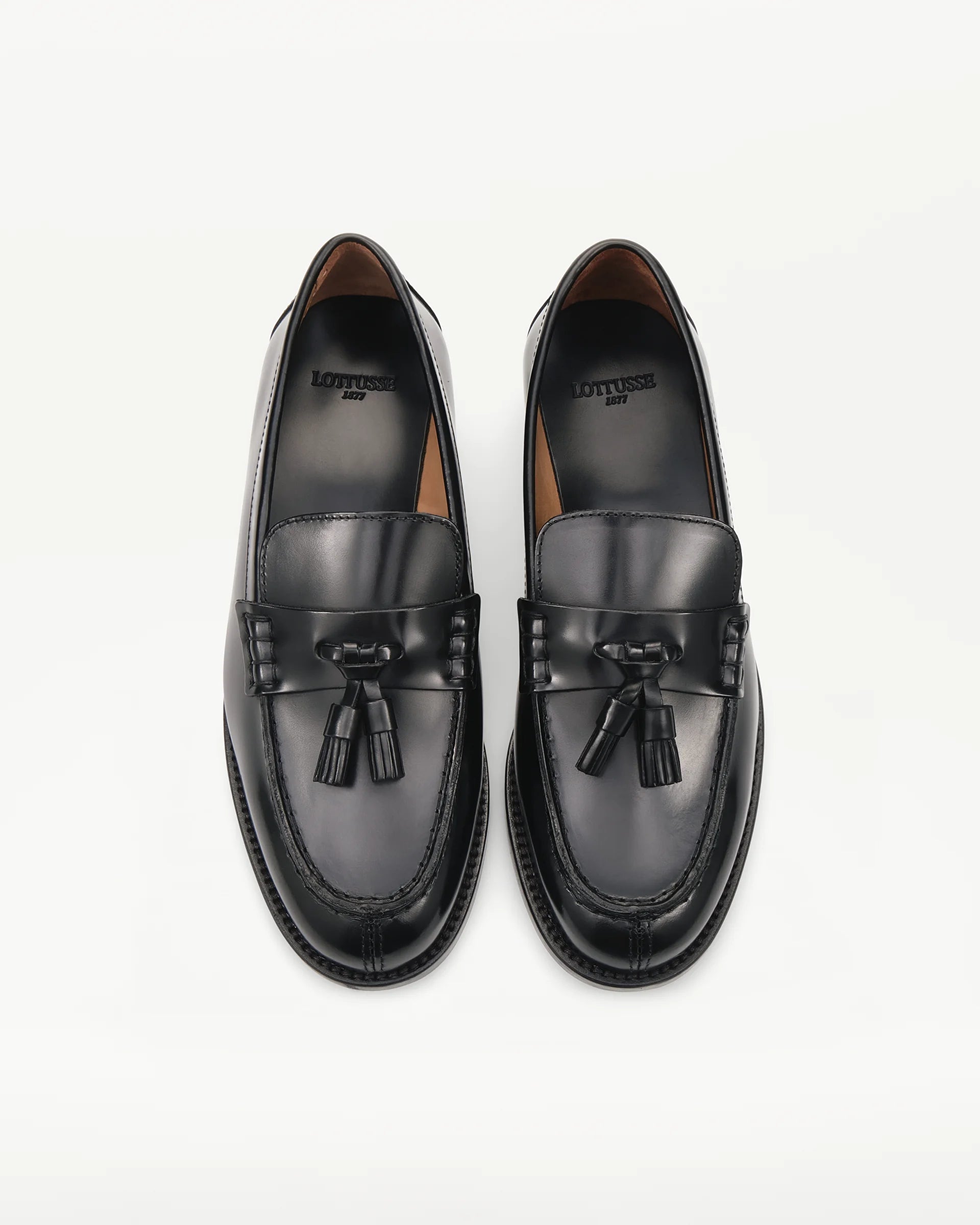 LOTTUSSE Mocasines Pulidos Negro: czarny mokasyny dla kobiet