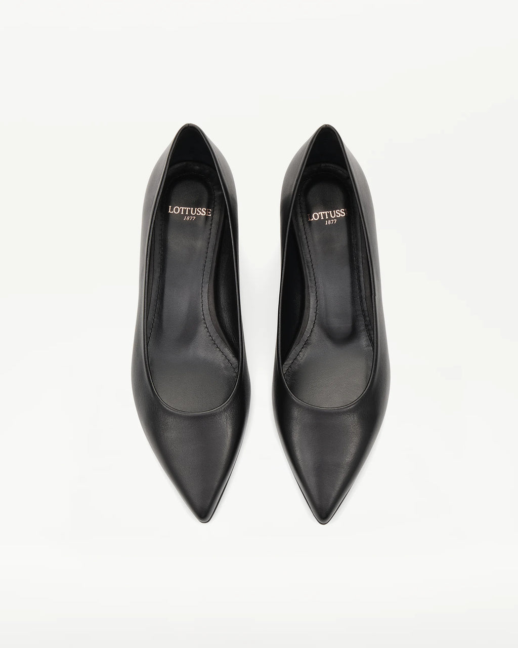 LOTTUSSE Salones Carla PIEL de Vacuno Negro Negro: nero scarpe da donna