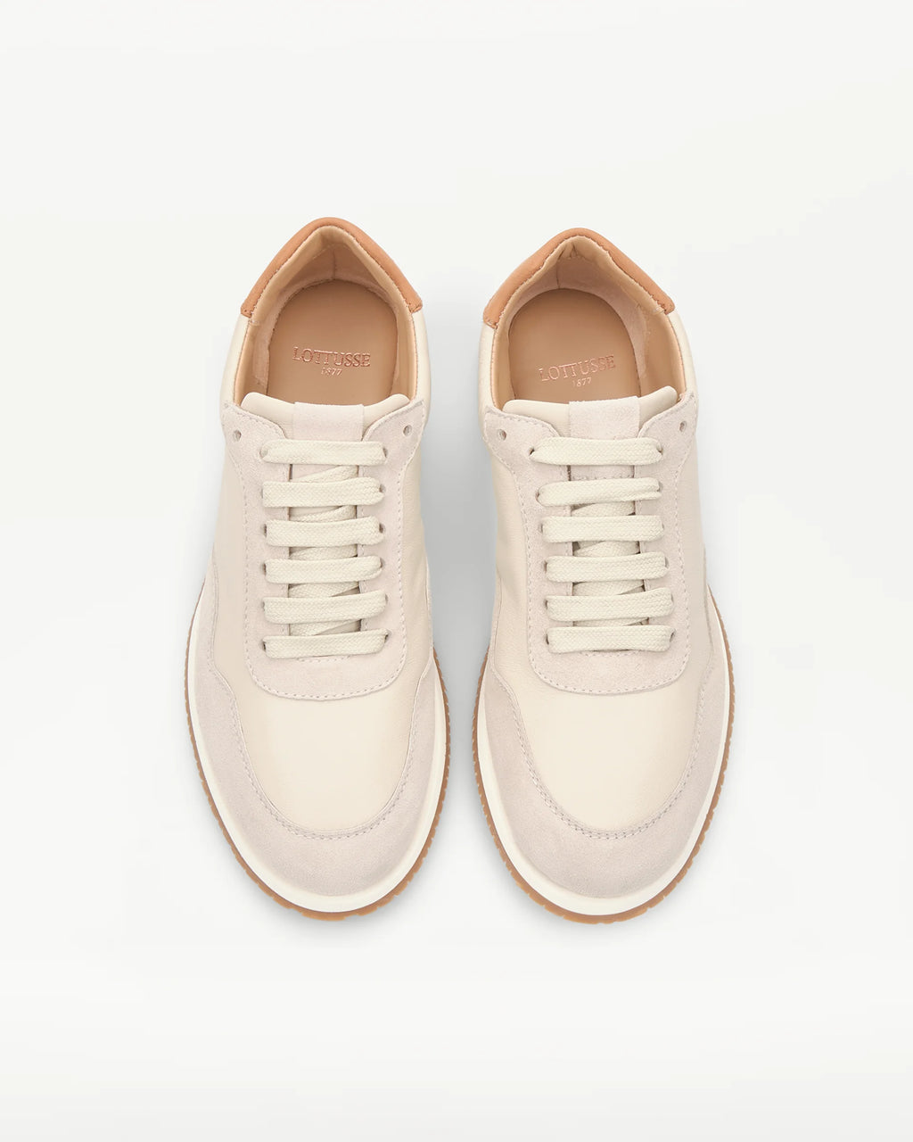 LOTTUSSE Sneakers Cordones Mancor PIEL de Cordero Blanco: ホワイト スニーカー レディース