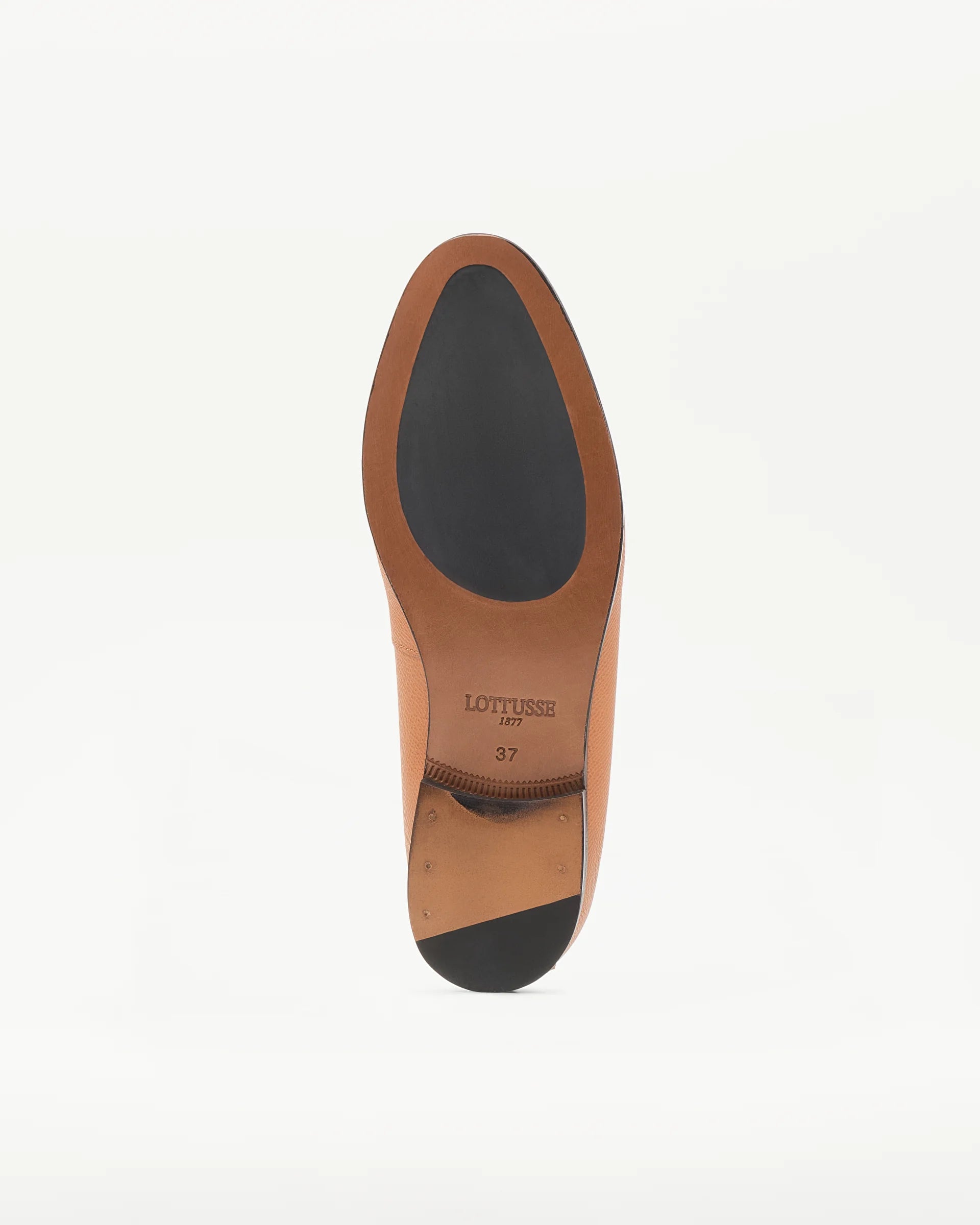 LOTTUSSE Mocasín Banda Liberty PIEL Estampado Safiano Marrón: marron mocassins pour femme