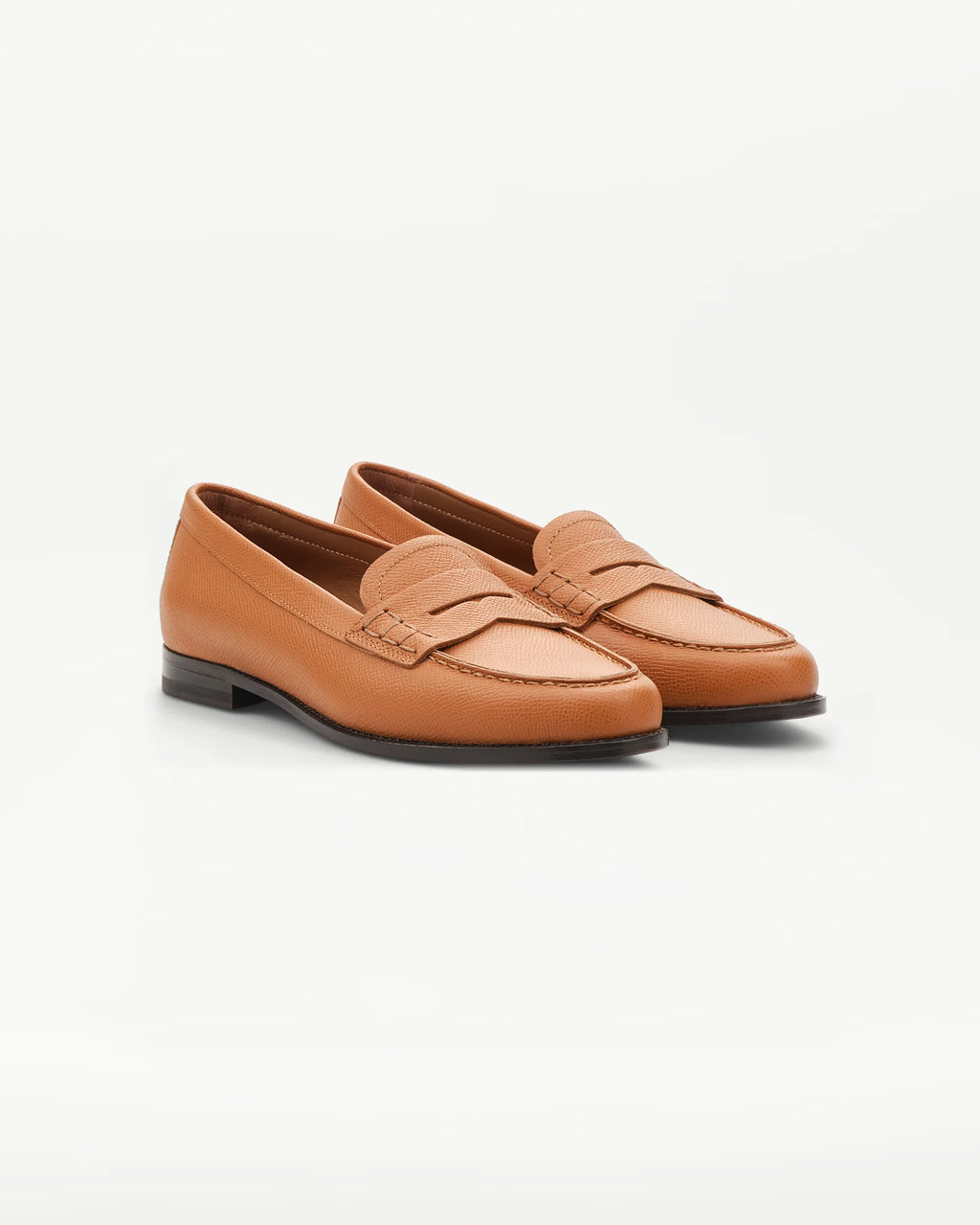 LOTTUSSE Mocasín Banda Liberty PIEL Estampado Safiano Marrón: marron mocassins pour femme