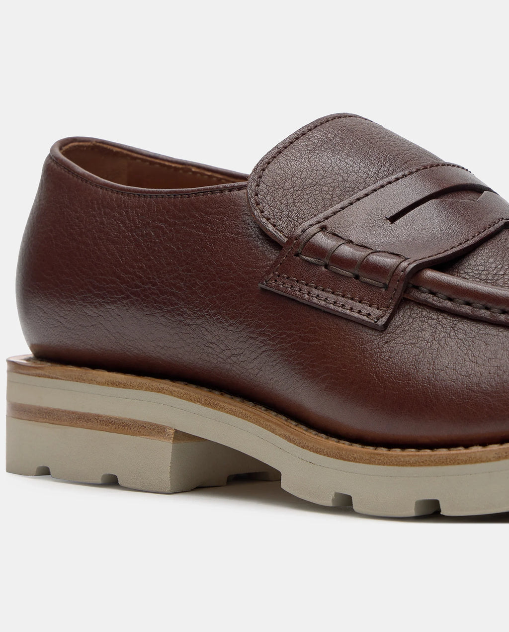 LOTTUSSE LL07806 Chestnut: brown loafers for men