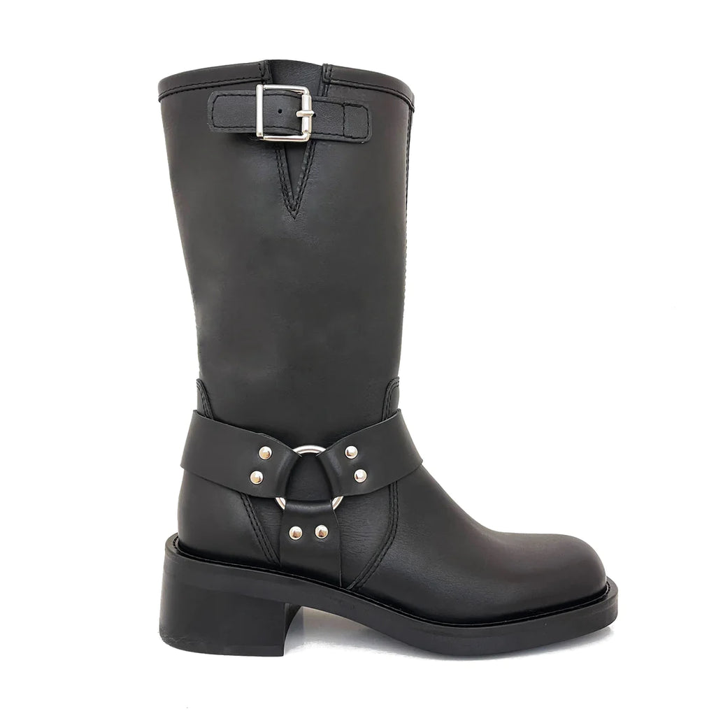 LUIS GONZALO 1966 BOTA Biker NE: negre botes per a dona