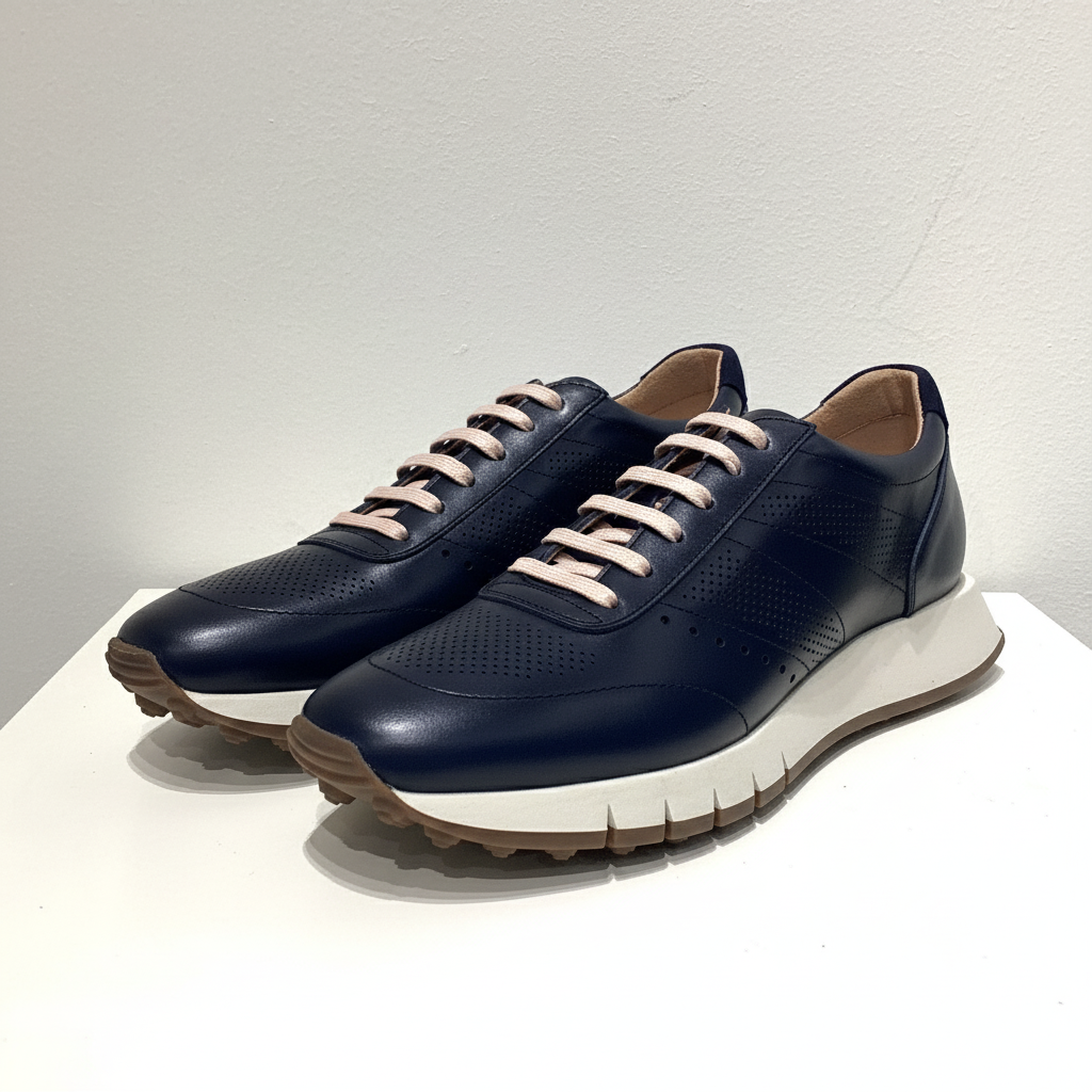 LUIS GONZALO 1966 AZUL: blue trainers for men