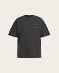 ALL SAINTS Redact SS CREW Washed Black: schwarz T-Shirt für Herren
