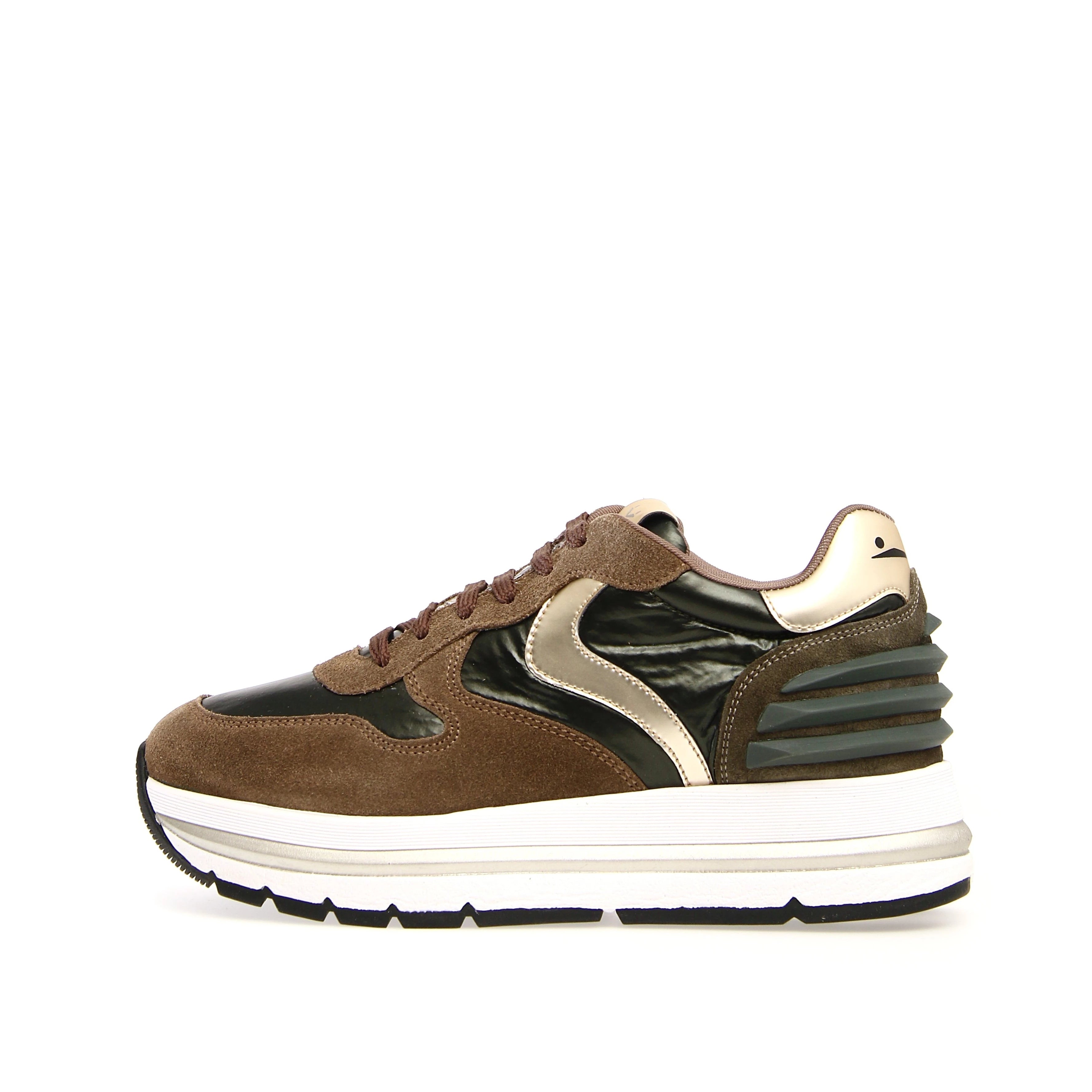 VOILE BLANCHE Maran Power Suede/padded DARK Green: green trainers for women