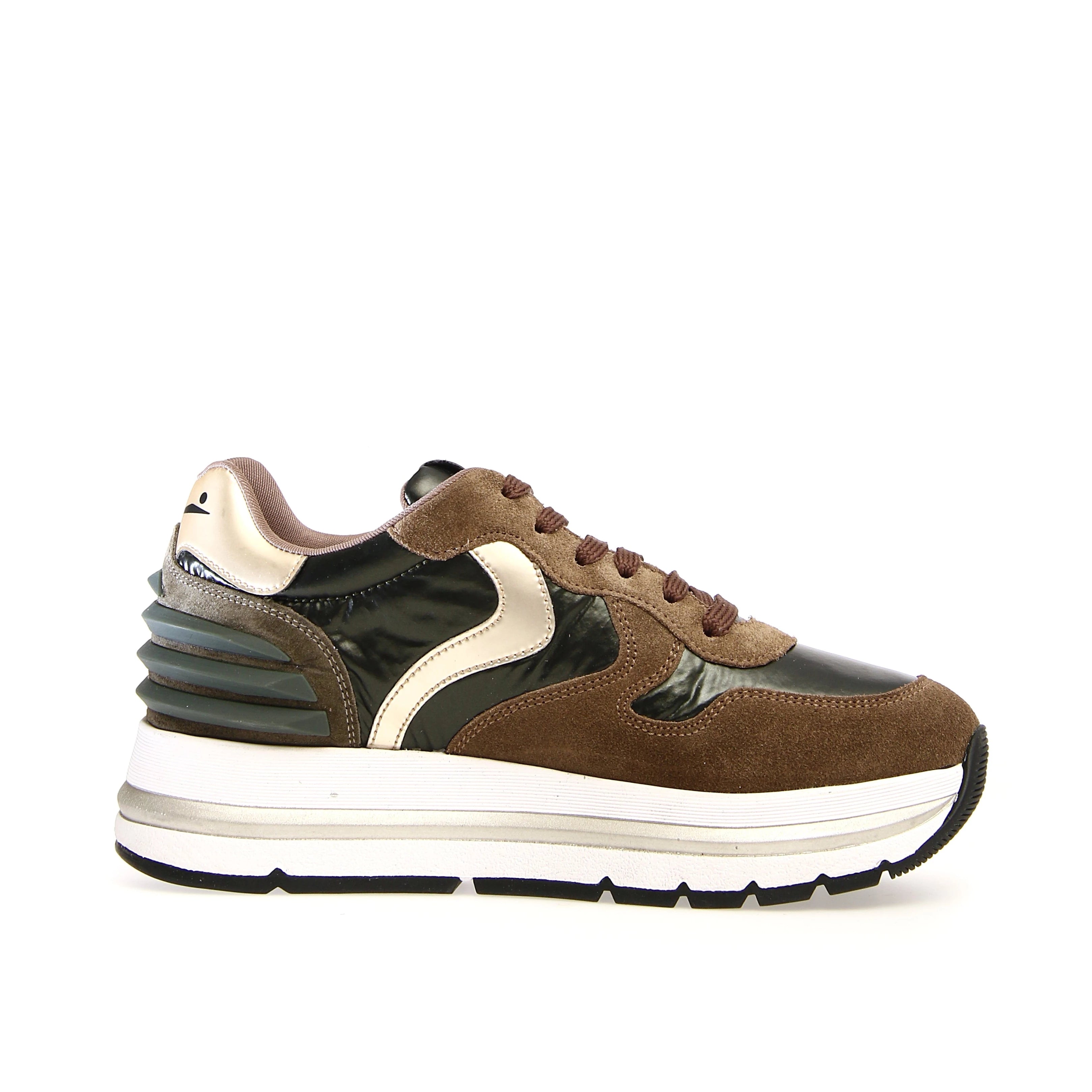 VOILE BLANCHE Maran Power Suede/padded DARK Green: green trainers for women