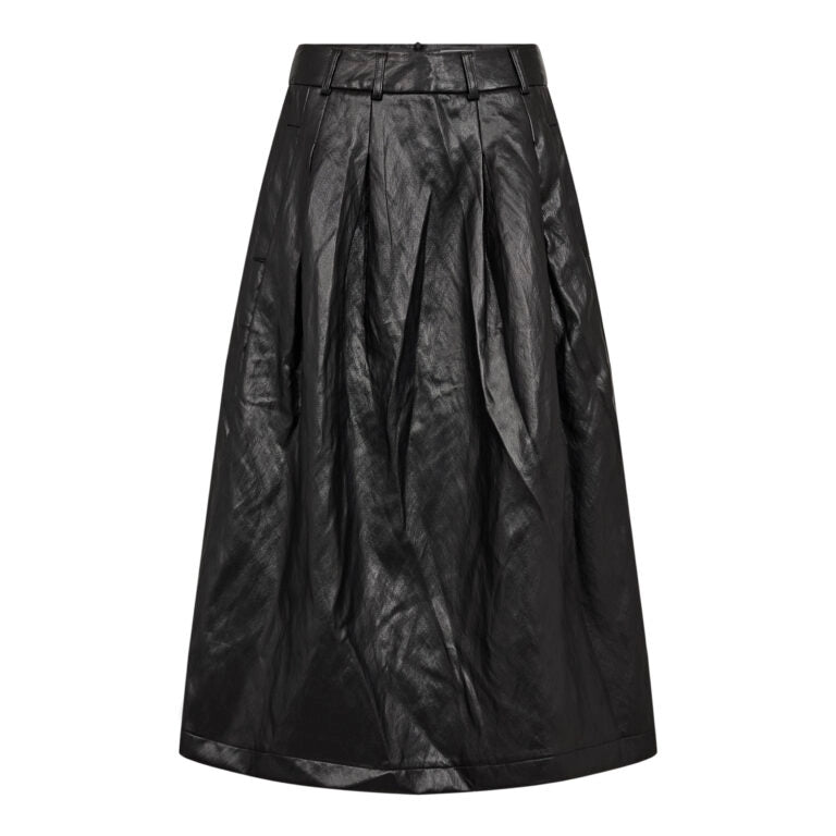 COCOUTURE Gittcc ANYA Pleat Black: black skirt for women