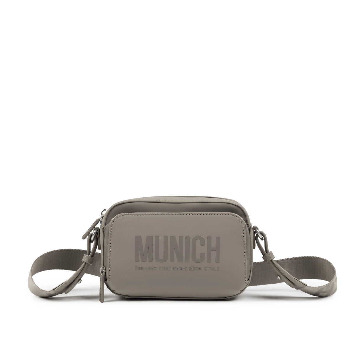 MUNICH Essence Crossbody Camera Taupe en Color Be, taupe obuwie dla kobiet w Tascón