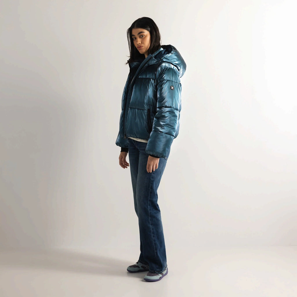 CHAQUETA MUNICH PARA MUJER MODELO PUFFER FOG PETROL REFERENCIA 2507861