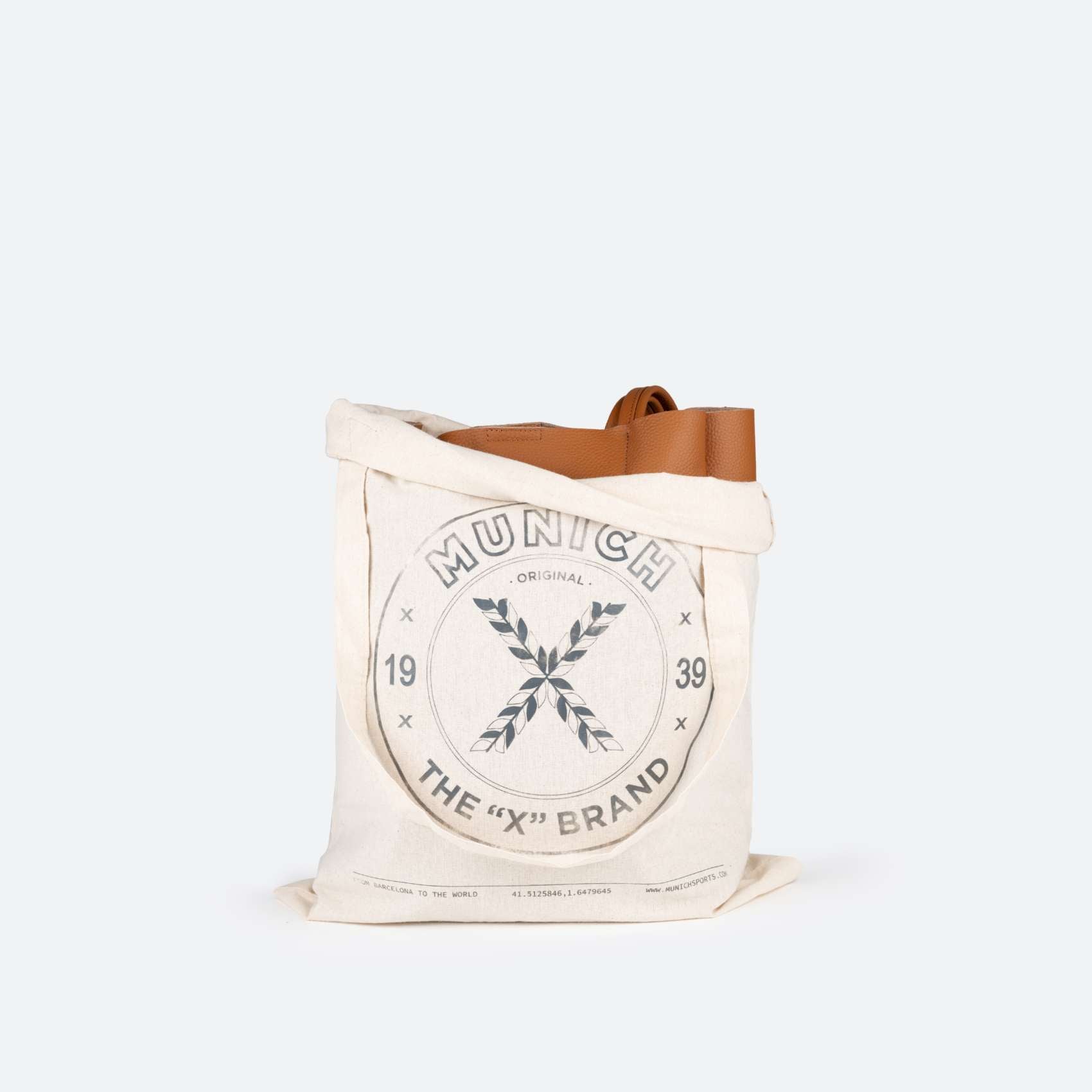 MUNICH Loft Woman Shopper Almond，Tascón 棕色女士包袋