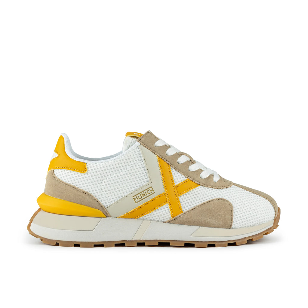 MUNICH Modelo Sapporo 191, gold sneakers for men at Tascón
