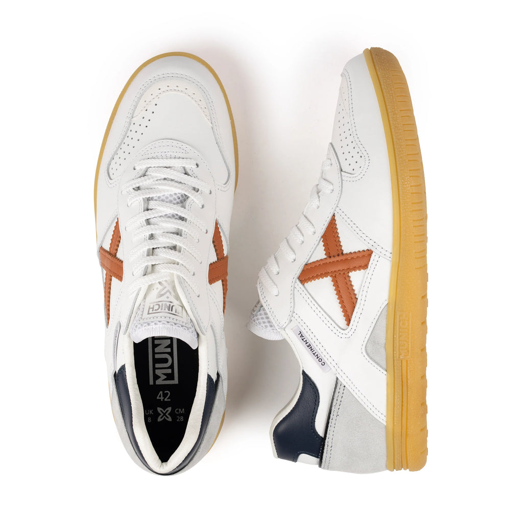 MUNICH Continental Premium 13: white trainers for men