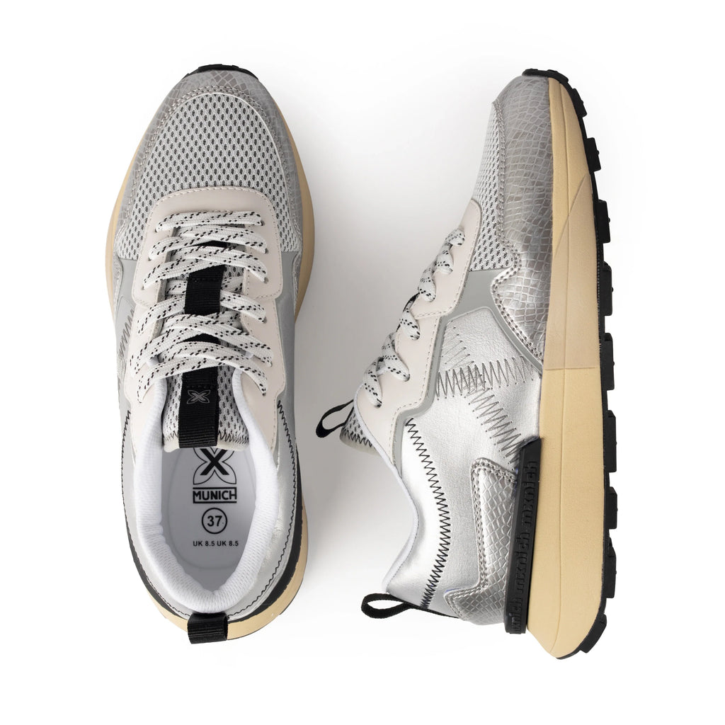 MUNICH | SNEAKERS | MUJER | HI-MAX 01 | PLATEADO