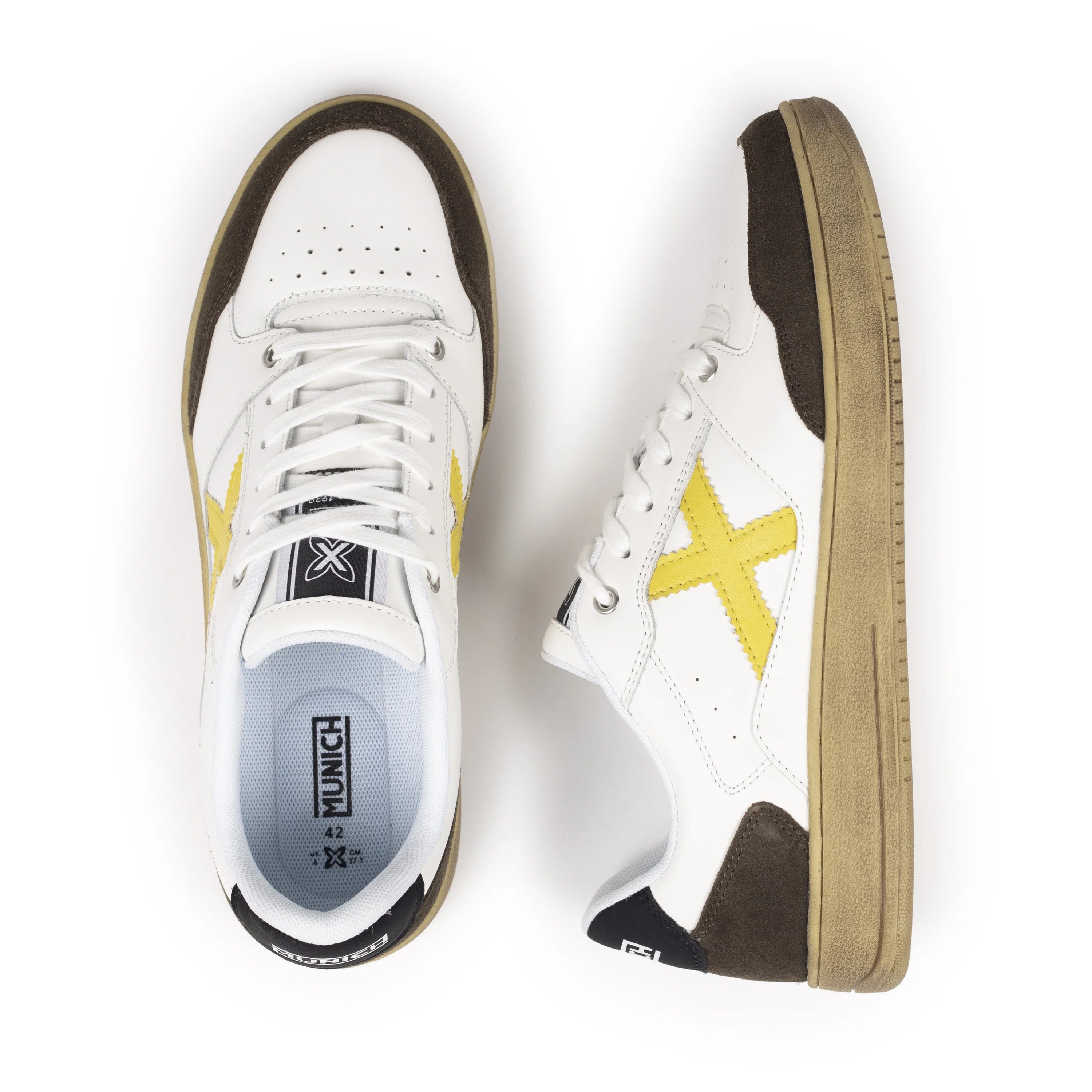 MUNICH Legit MAN 118: white trainers for men