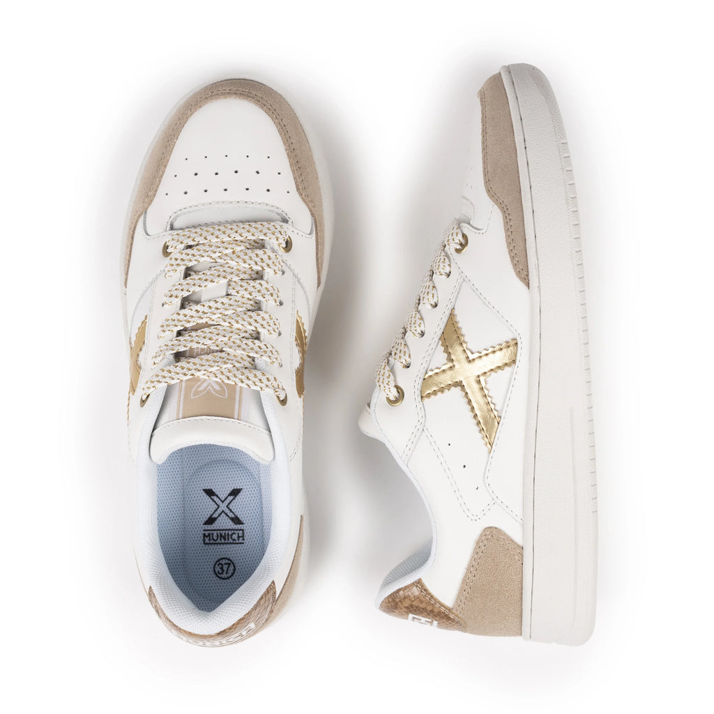 MUNICH Legit WMN 109: white trainers for women