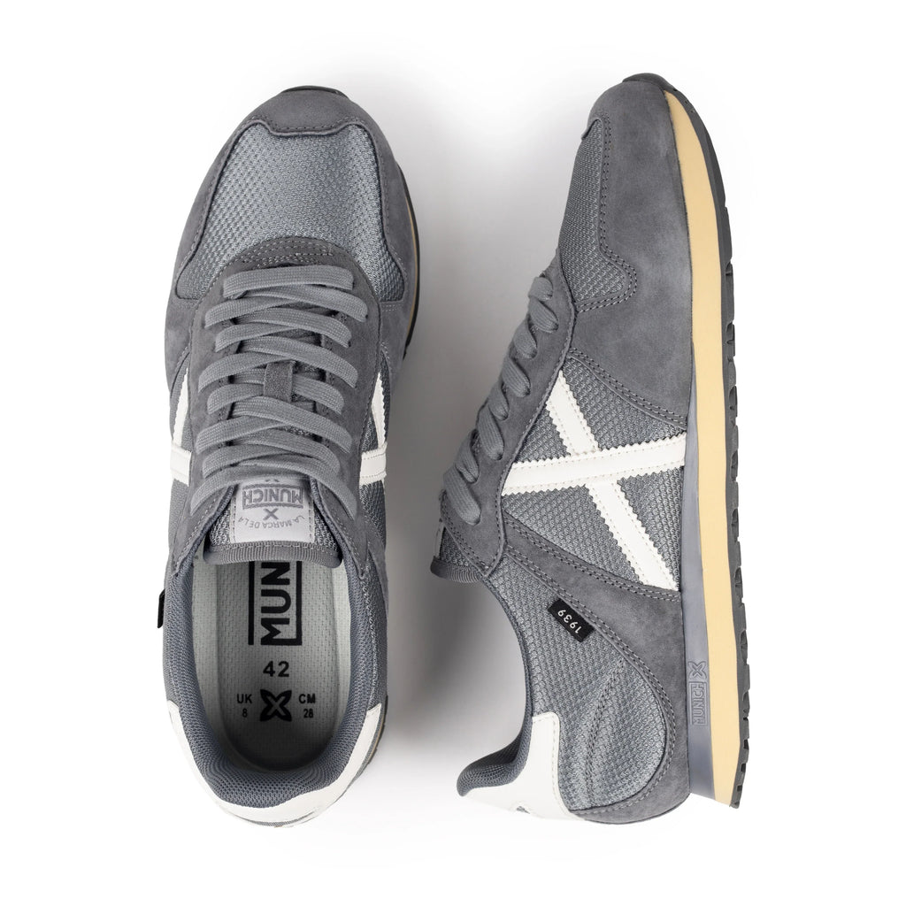 MUNICH Massana Classic MAN 602: grey trainers for men