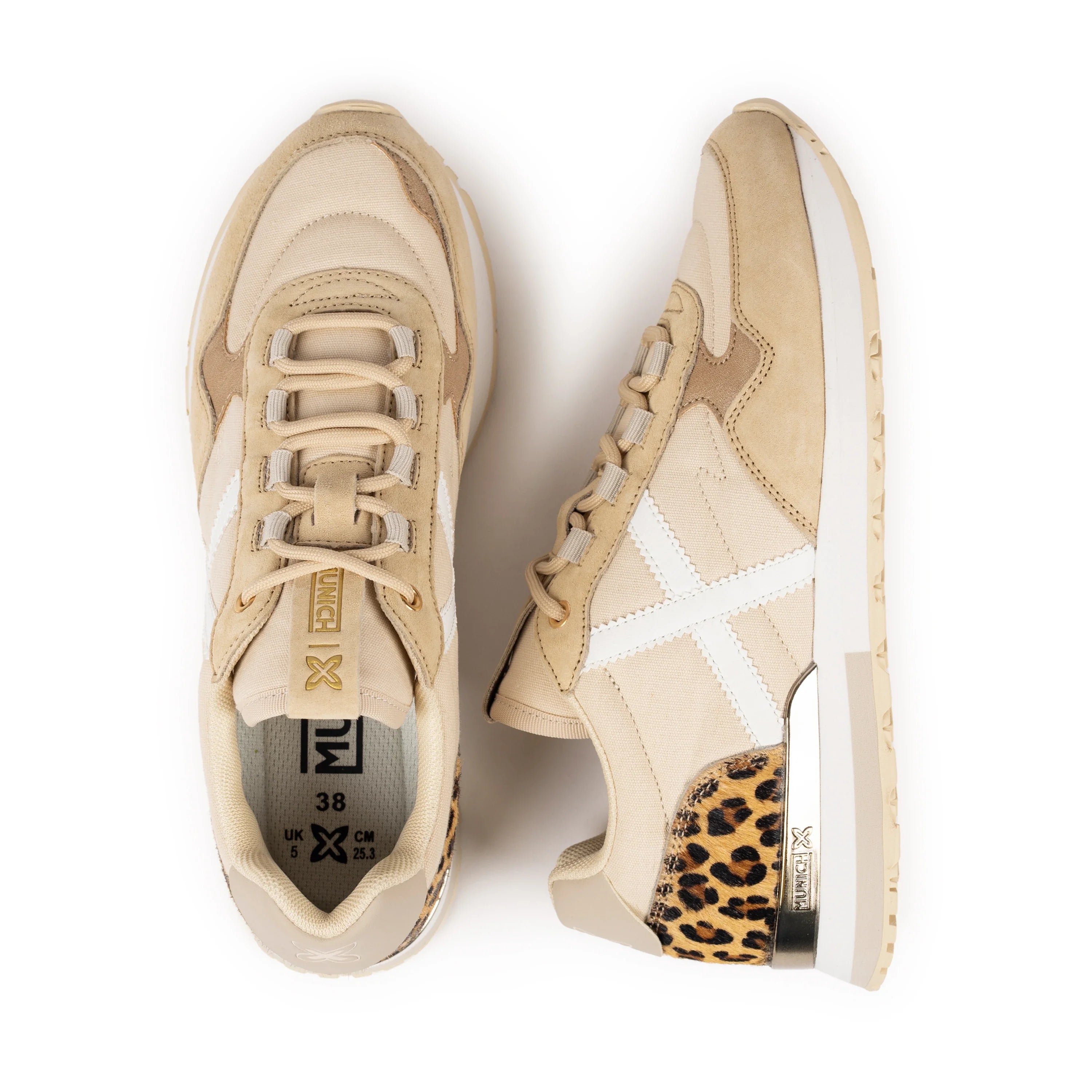 MUNICH Sunset 65: animal print trainers for women
