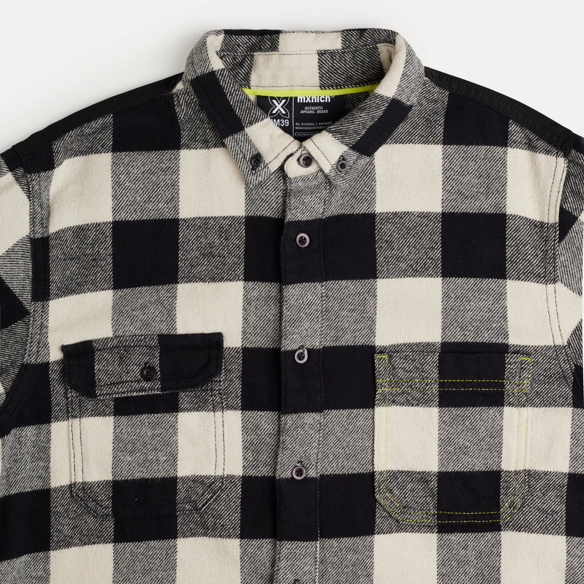 MUNICH Lambert Black & SAND: sort camisas til mænd