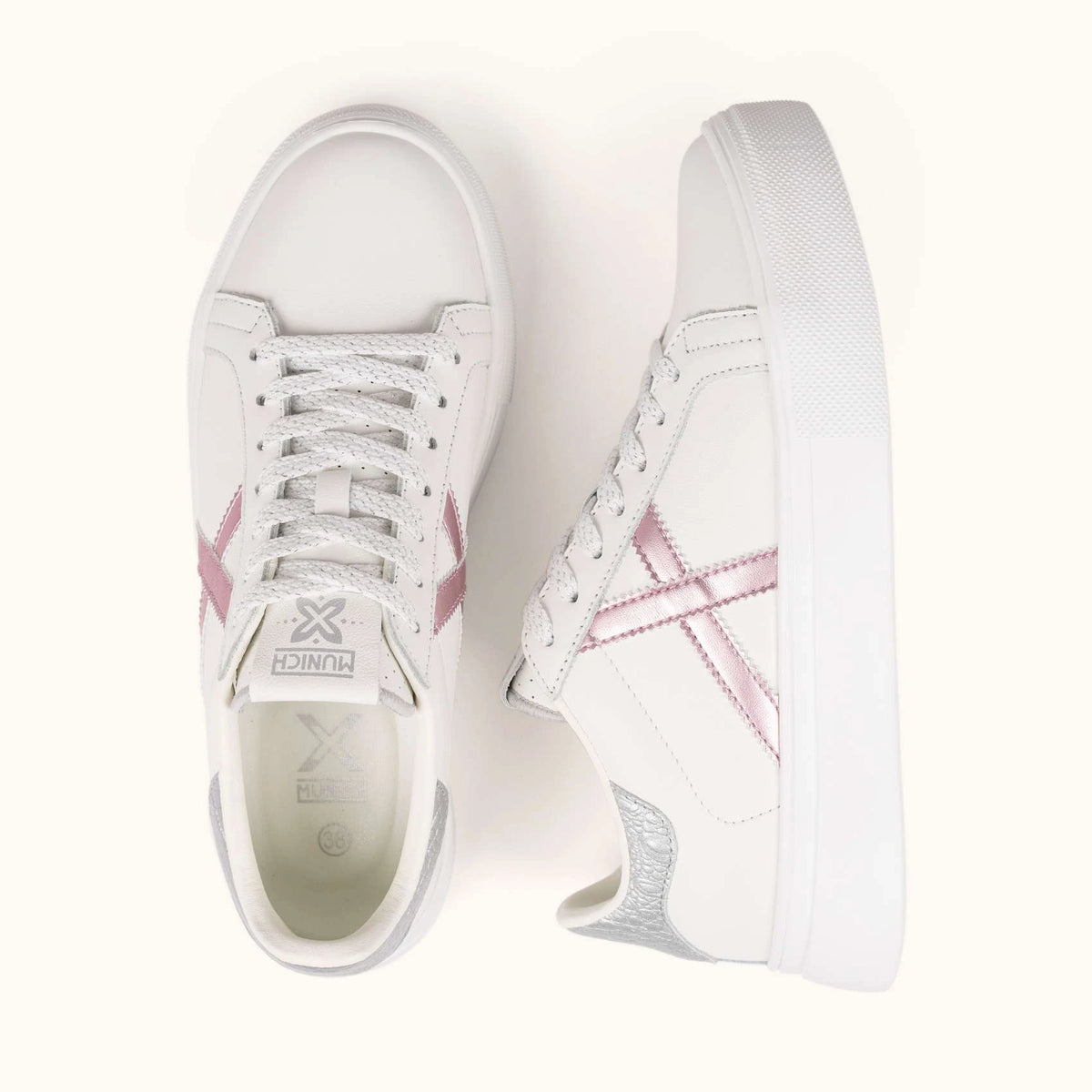 MUNICH RETE SKY 85: wit sneakers voor dames