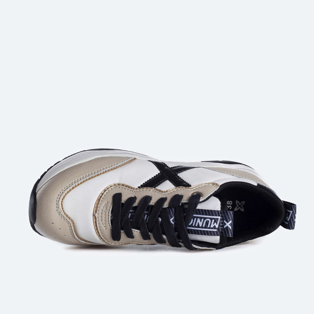 MUNICH WAVE 105: white trainers for women