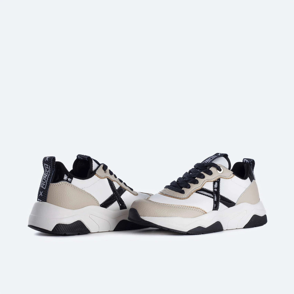 MUNICH WAVE 105: white trainers for women