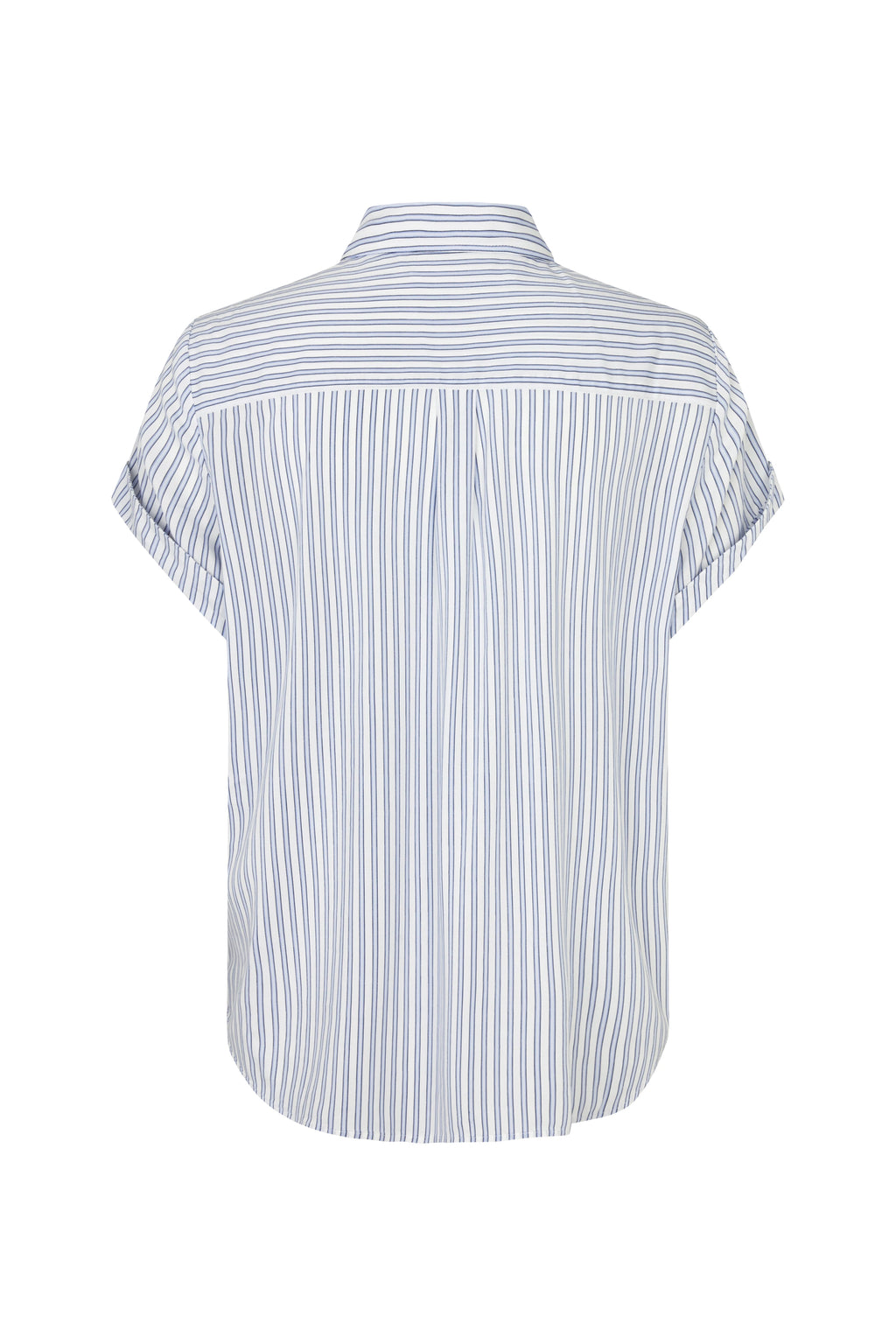 SAMSOE Majan SS Shirt 994H GRAY DAWN Small ST: blauw camisas voor dames