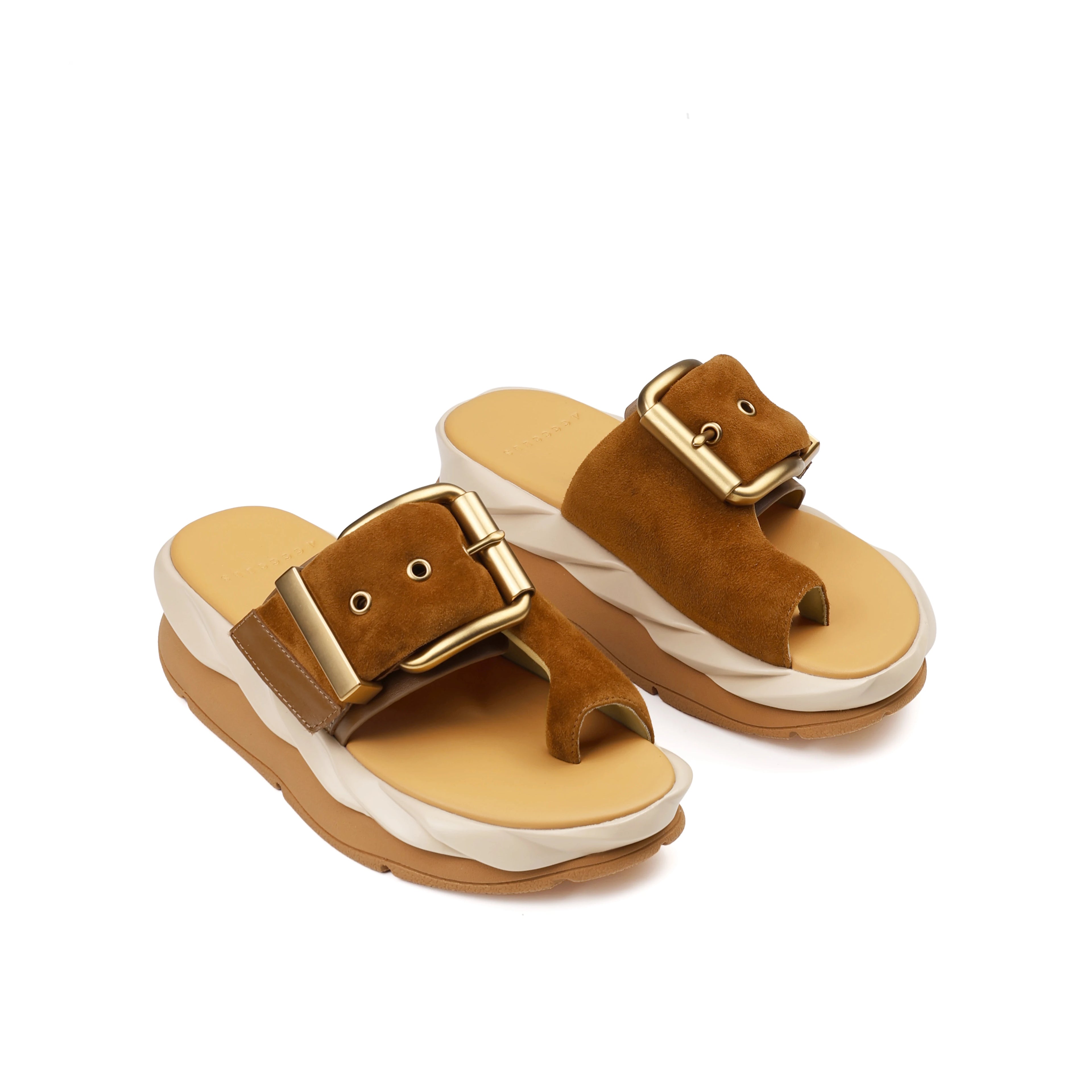 4CCCCEES Mellow GLOW SOFT Brown: brown sandals for women