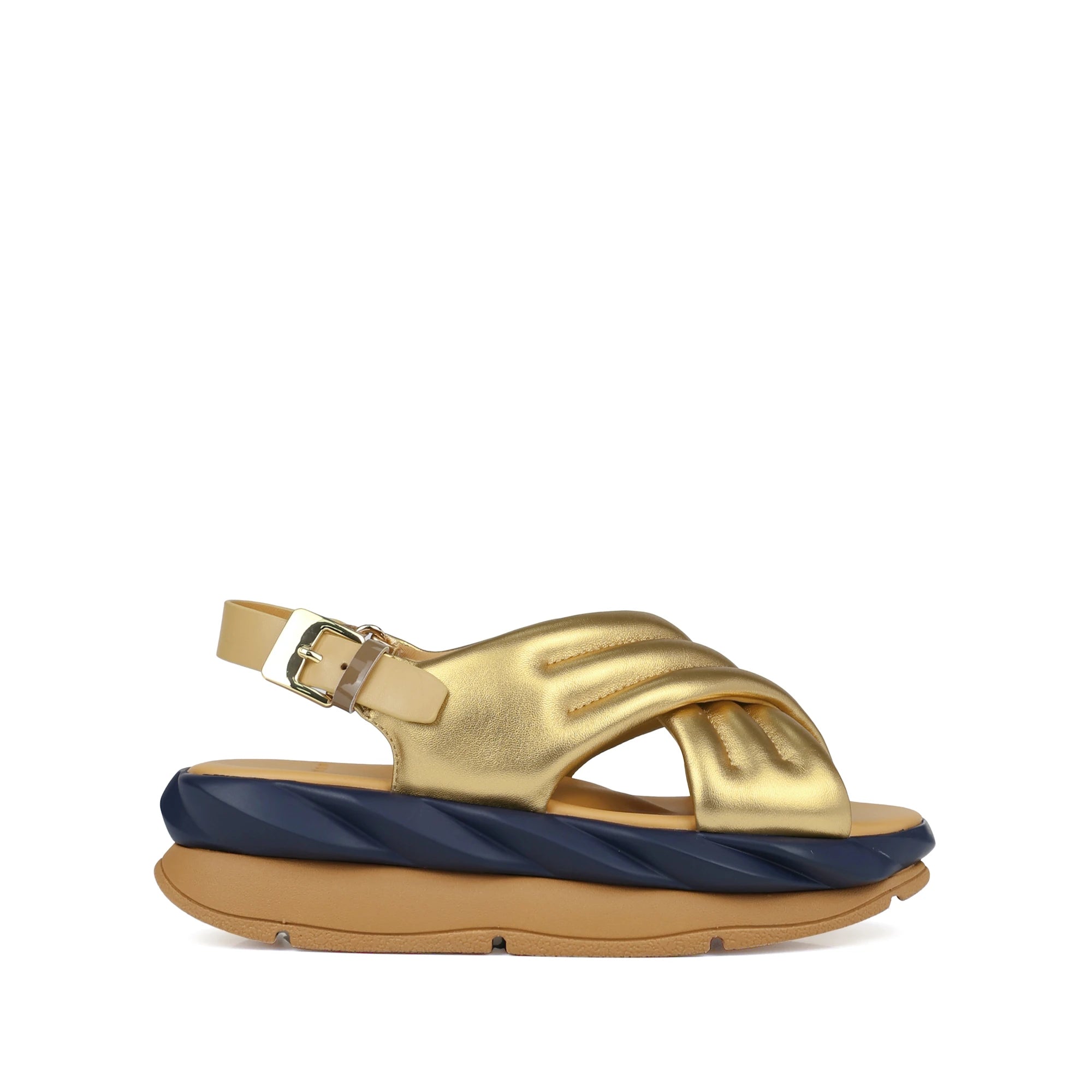 4CCCCEES Mellow MANA GOLD: gold sandals for women