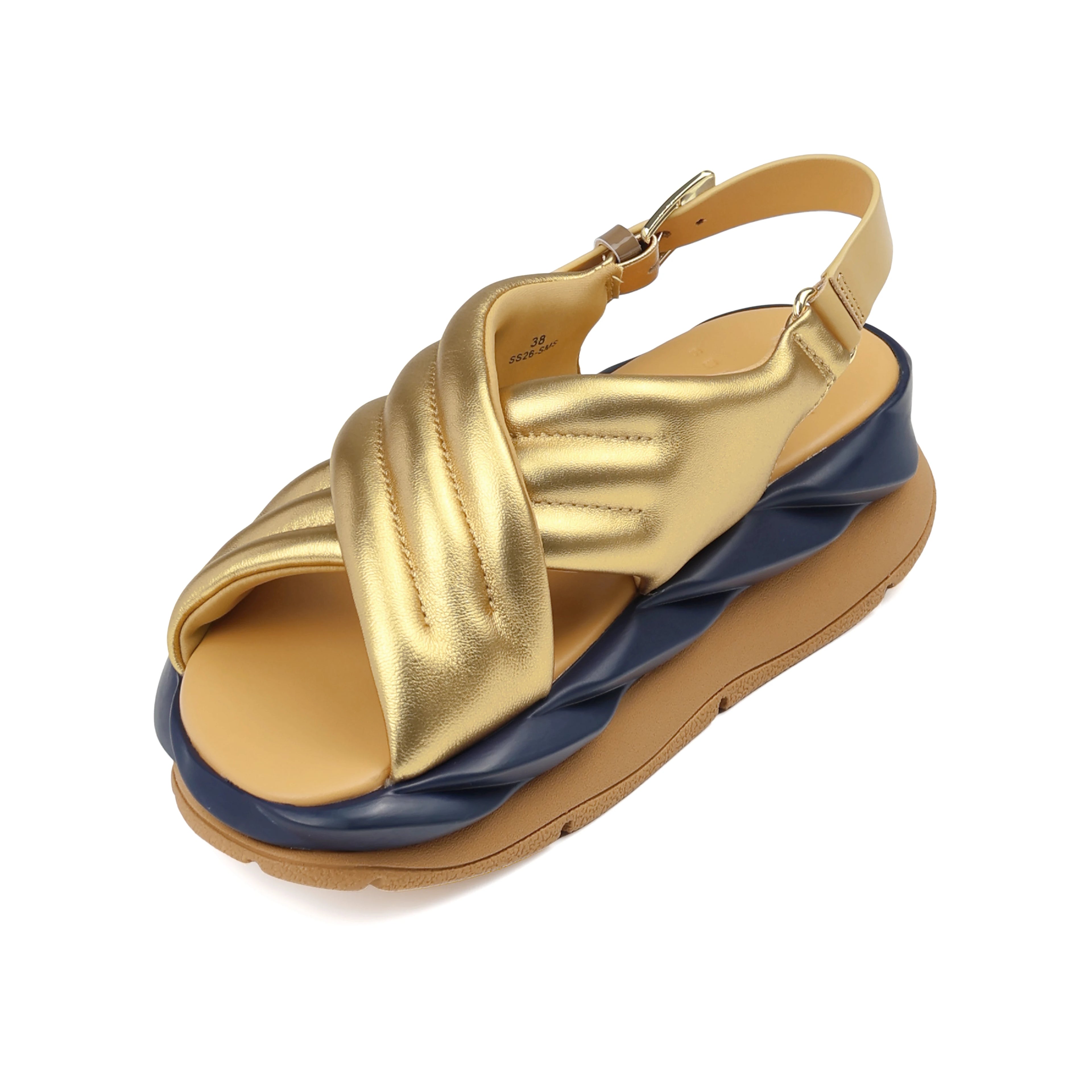 4CCCCEES Mellow MANA GOLD: gold sandals for women