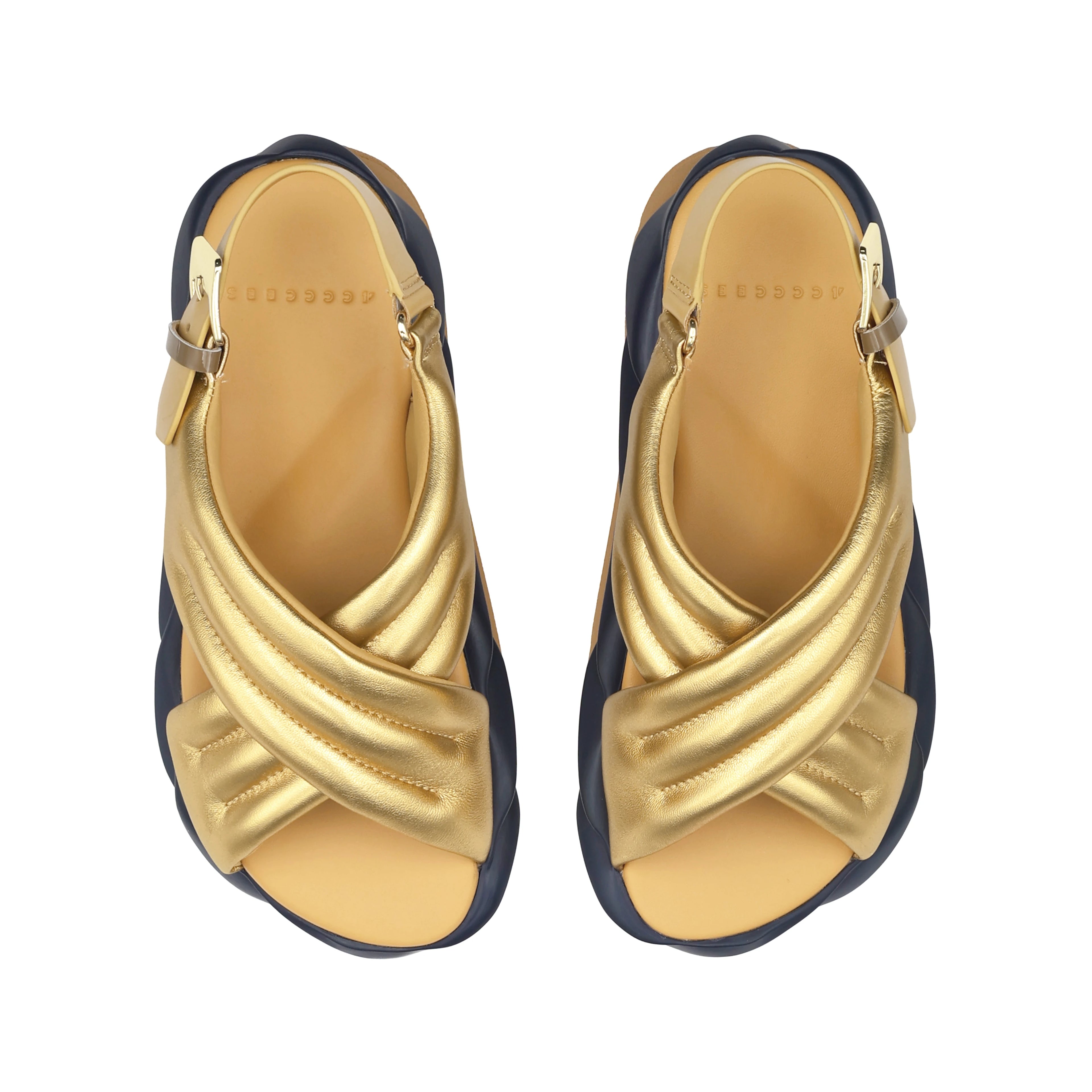 4CCCCEES Mellow MANA GOLD: gold sandals for women