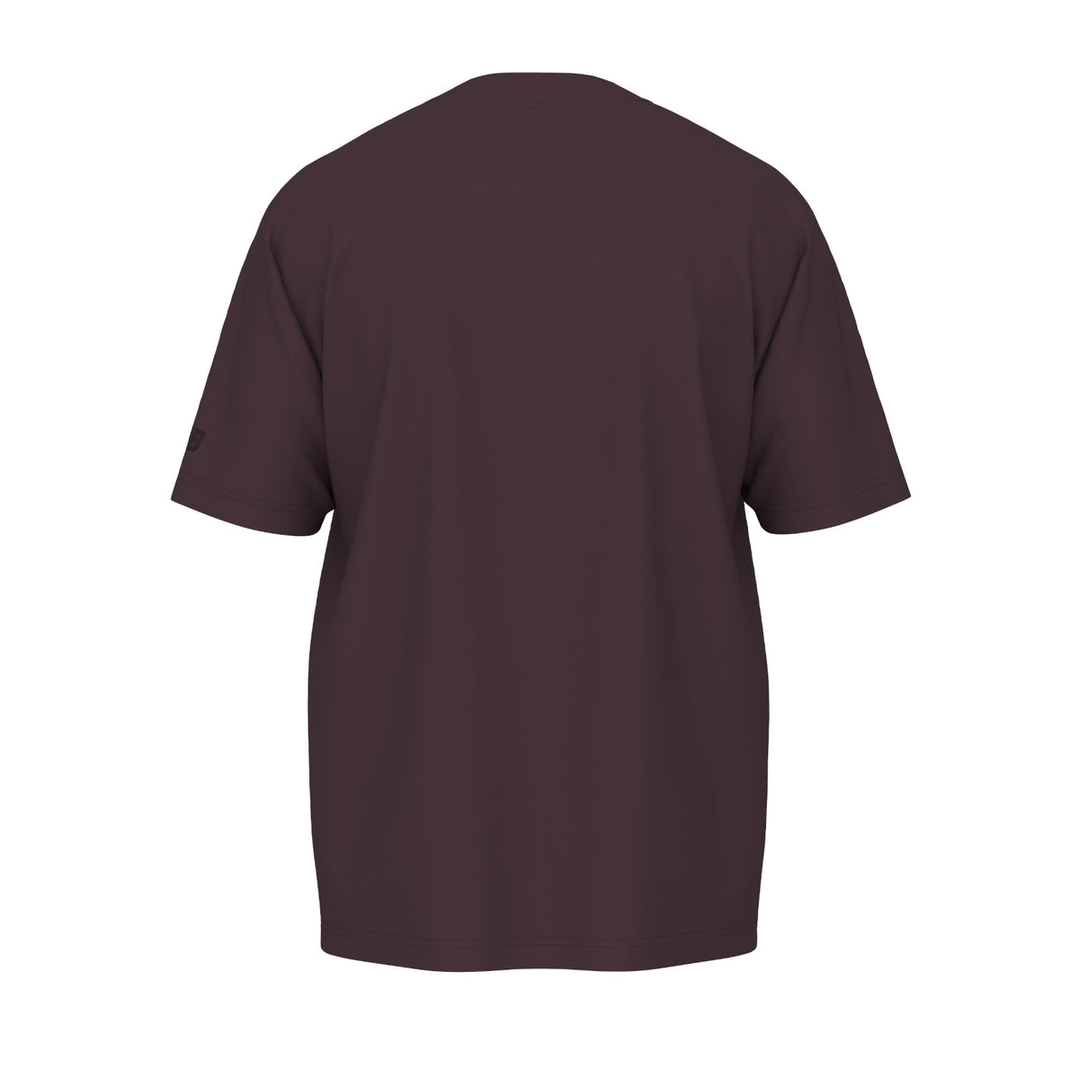 NEW BALANCE | CAMISETA | HOMBRE | ATHLETICS FLOCKED LOGO T-SHIRT BROWN | BURDEOS