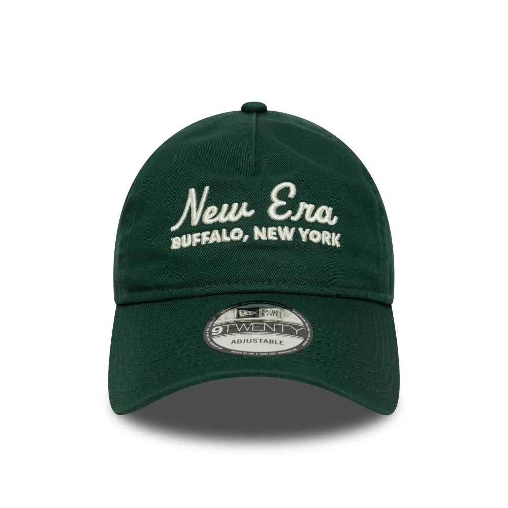 NEW ERA Script 9TWENTY® AF: grøn kasket unisex