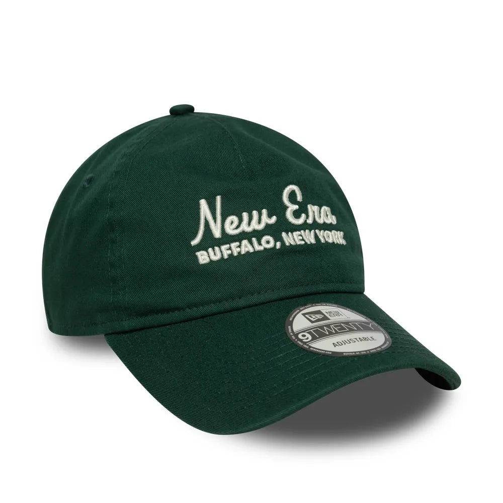 NEW ERA Script 9TWENTY® AF: grøn kasket unisex