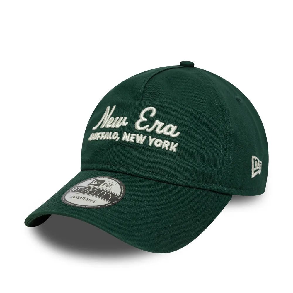 NEW ERA Script 9TWENTY® AF: grøn kasket unisex