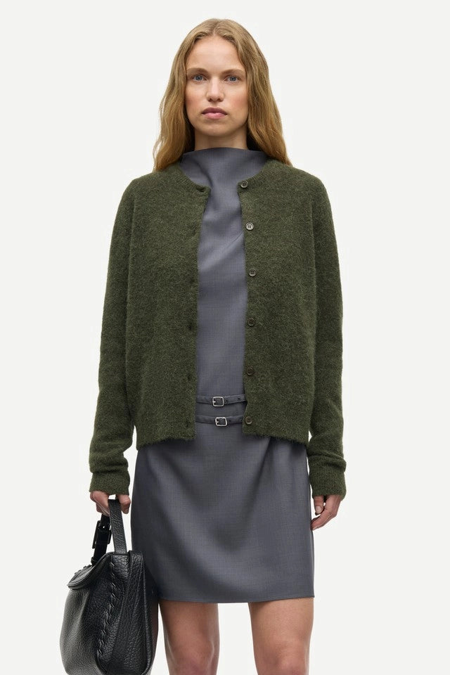 SAMSOE NOR Forest: grün cardigan für Damen