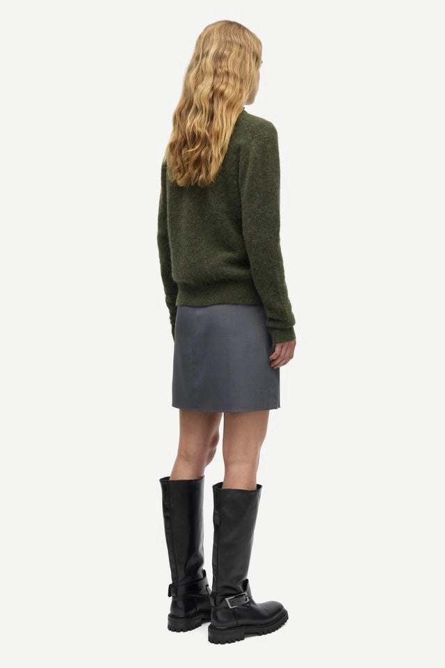 SAMSOE NOR Forest: green cardigan for women